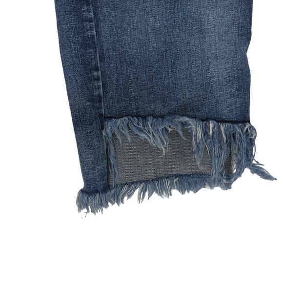 EUC Silver Jeans Womens W30/L27 Vintage Ankle Straight Distressed Raw Hem - Picture 6 of 13